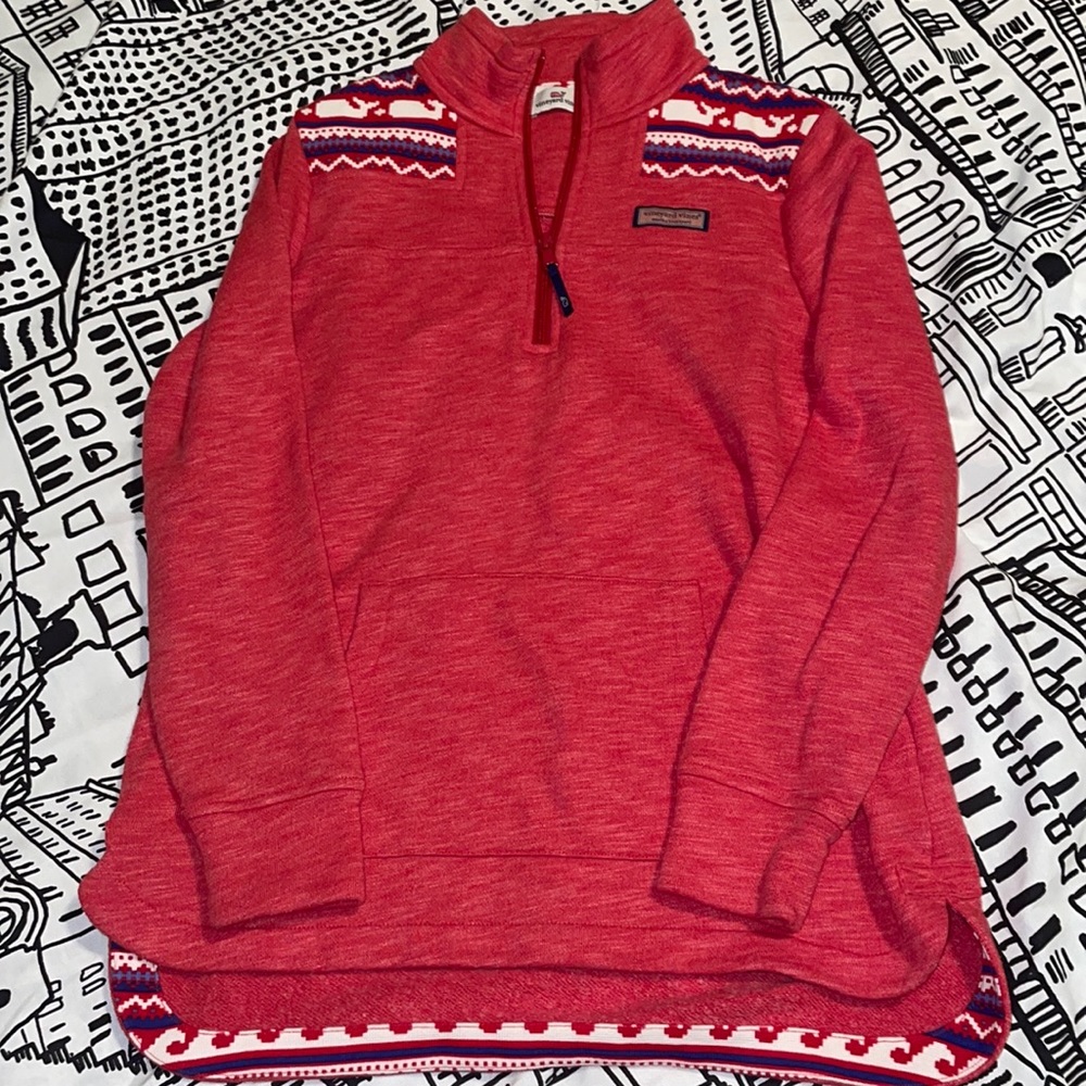 Vineyard Vines zippered sweatshirt with pockets